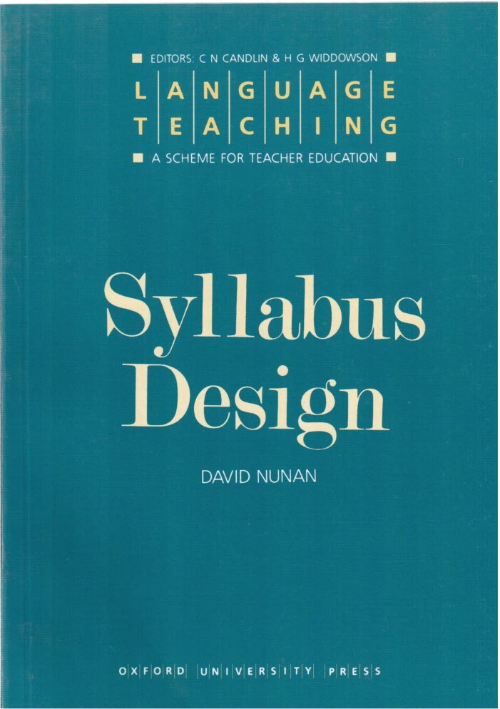  Syllabus design