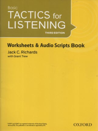 Basic Tactics for Listening (3nd), Worksheets & Audio Scripts Book  