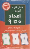 فلش كارت آموزش اعداد 0 تا 9  
